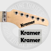 Kramer Waterslide Guitar Neck Headstock Decals (Set of 2)