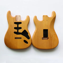 Ozici Nitro Finished SSS 2 piece Alder Wood Matched ST Guitar Body in Aged nature Color for DIY Electric Guitars