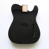 Ozici Black Standard Route TL Guitar Body Made of Alder Wood In Nitro Satin Finish