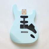 Ozici Alder Wood Sonic blue SSS ST Electric Guitar Body Nitro Matte Finished for DIY Custom Guitars
