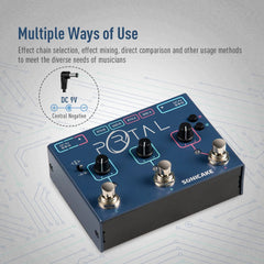 SONICAKE Portal Active Signal Mixer Analog Line Selector as ABY FX Loop Pedals