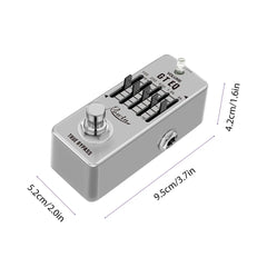 Rowin 5-Band EQ Pedal Electric Guitar Equalizer Effects Pedal True Bypass Metal