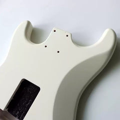 Ozici DIY White Alder Wood ST Guitar Body In Nitro Satin Finished for SSS Electric Guitar Building