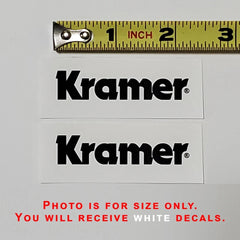 Kramer Waterslide Guitar Neck Headstock (WHITE) Set of 2