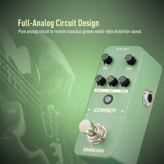 Sonicake Distortion Guitar Effects Pedal Two Modes Mid-frequency of The Normal D