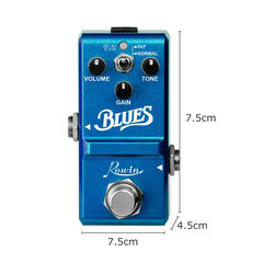 Rowin LN-321 Blues Pedal Blues Style Overdrive Effect Pedal 2 Working Modes