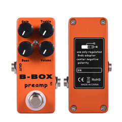 MOSKYAudio B-Box Electric Guitar Preamp Overdrive Effect Pedal True Bypass Metal