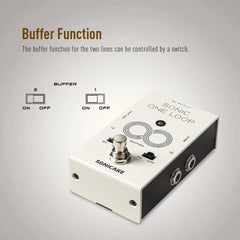 SONICAKE Sonic One Loop AB Line Selection Buffer Guitar Bass Effects Pedals