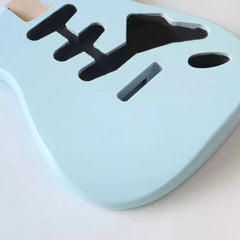 Ozici Alder Wood Sonic blue SSS ST Electric Guitar Body Nitro Matte Finished for DIY Custom Guitars