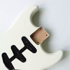 Ozici DIY White Alder Wood ST Guitar Body In Nitro Satin Finished for SSS Electric Guitar Building