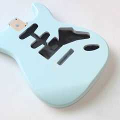 Ozici Alder Wood Sonic blue SSS ST Electric Guitar Body Nitro Matte Finished for DIY Custom Guitars