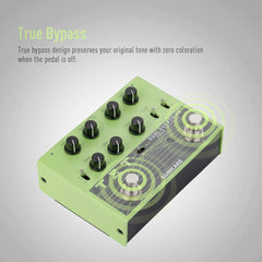 Sonicake T&T Dual Overdrive Pedal Classic Overdrive EQ True Bypass Effect Pedal