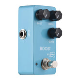 ZORY Guitar Boost Effects Pedal BASS/TREBLE/GAIN 2-Band EQ Control DC 9V