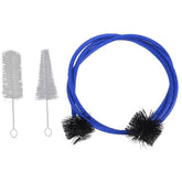 3-piece set of small, round and mouth cleaning set for wind instruments, small cleaning brush