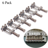 6 Pack Roller Tremolo Bridge Saddles for Strat Stratocaster and Tele Telecaster Electric Guitars