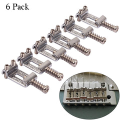 6 Pack Roller Tremolo Bridge Saddles for Strat Stratocaster and Tele Telecaster Electric Guitars