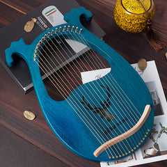 16 Strings Mahogany Harp Fit For Beginners Vintage Perfect Gift