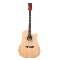 Glarry GT502 41 Inch Matte Cutaway Dreadnought Spruce Front Acoustic Guitar - Burlywood