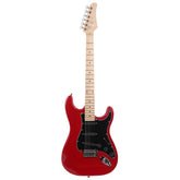Ozici ST Stylish Electric Guitar with Black Pickguard Red