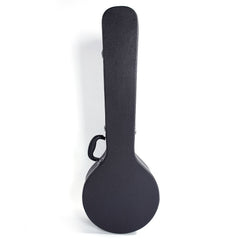 5-String 6-String Microgroove Pattern Leather Wood Banjos Case Black