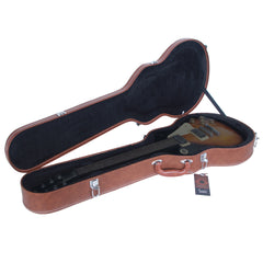 Hard-Shell Electric Guitar Case for GLP Style Electric Guitar Bulge Surface Brown