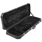 Electric Guitar Square Hard Case with Protective Sleeve Fits ST TL Burning fire 170 Style Electric Guitar Blac