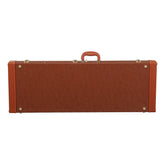 Electric Guitar Square PU Hard Case Fits ST TL Burning fire 170 Style Electric Guitar Brown