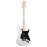 Ozici ST Stylish Electric Guitar with Black Pickguard White