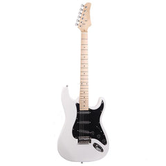 Ozici ST Stylish Electric Guitar with Black Pickguard White