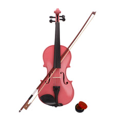 Ozici 1/4 Acoustic Violin Case Bow Rosin Pink