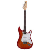 Ukscs Rosewood Fingerboard Electric Guitar Sunset Red