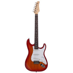 Ukscs Rosewood Fingerboard Electric Guitar Sunset Red