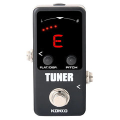 KOKKO Tuner Pedal Mini Tuning Pedal Guitar Pedal True Bypass Adjustable Flats