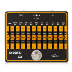Caline CP-24 10 Band EQ Guitar or Bass Effect Pedal True Bypass Fast US Ship