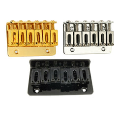 6 Strings 65mm ST TL Fixed Hard Tail Saddle Bridge Electric Guitar Tailpipe Top Load Bridge Cable Tension Plate