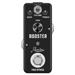 Rowin Booster Pedal with Rich Distortion Sound True Bypass LEF-318