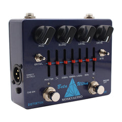 Moskyaudio Beta Ultra Distortion Pedal Digital Cab Sim