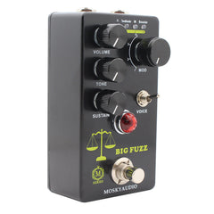 MoskyAudio Big Fuzz Fuzzy Distortion Guitar Effect 4 Mode Tonal Select Switch