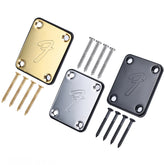 F electric guitar neck reinforcement plate and handle protection plate (with screws)