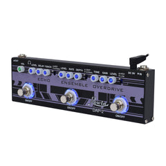 3-in-1 Guitar Multi Effect Pedal - Analog Echo Delay Ensemble Chorus & Tube