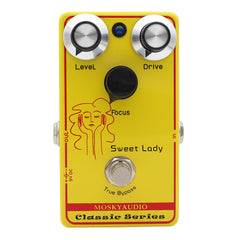 MOSKYAUDIO Sweet Lady Overdrive Pedal Touch Sensitive Low Gain Guitar Effects