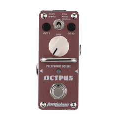 AROMA AOS-3 Octave Polyphonic Electric Guitar Effect Pedal Analog F/S DC 9V