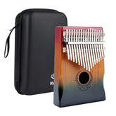 Muspor 17 Key Peach Core Wood Thumb Piano Kalimba - Color Gradient