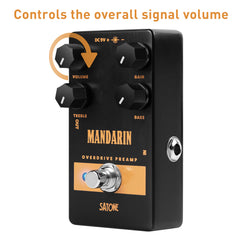 Satone S805 Mandarin Overdrive Preamp Single-Block Overdrive Pedal