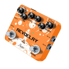 Rowin LTL-05 REVDELAY Electric Guitar Reverb Delay Effect Device Dual Pedal Effect Device