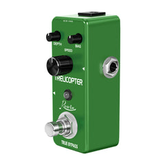 Rowin LEF-327 Trelicopter Effect Pedal Guitar Classic Optical Tremolo BIAS Knob