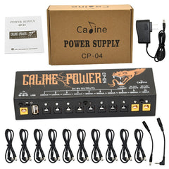 Caline CP-04 Guitar Effect Pedal Power Supply 10 Isolated Outputs (9V, 12V, 18V)