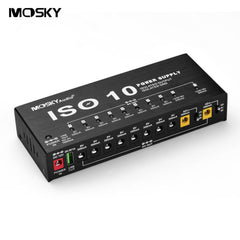 MOSKYAUDIO Guitar Pedal ISO 6 Power Supply Independent 5V/9V/12V/18V