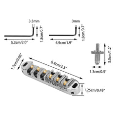 LP Ball Bridge Les Paul SG Electric Guitar Winding Bridge with Adjustable Roller Code and Drawstring Plate