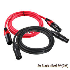 3-Pin XLR Male and Female Microphone Cable, Audio Cable, Audio Connection Cable, Microphone Cable - All Copper Core